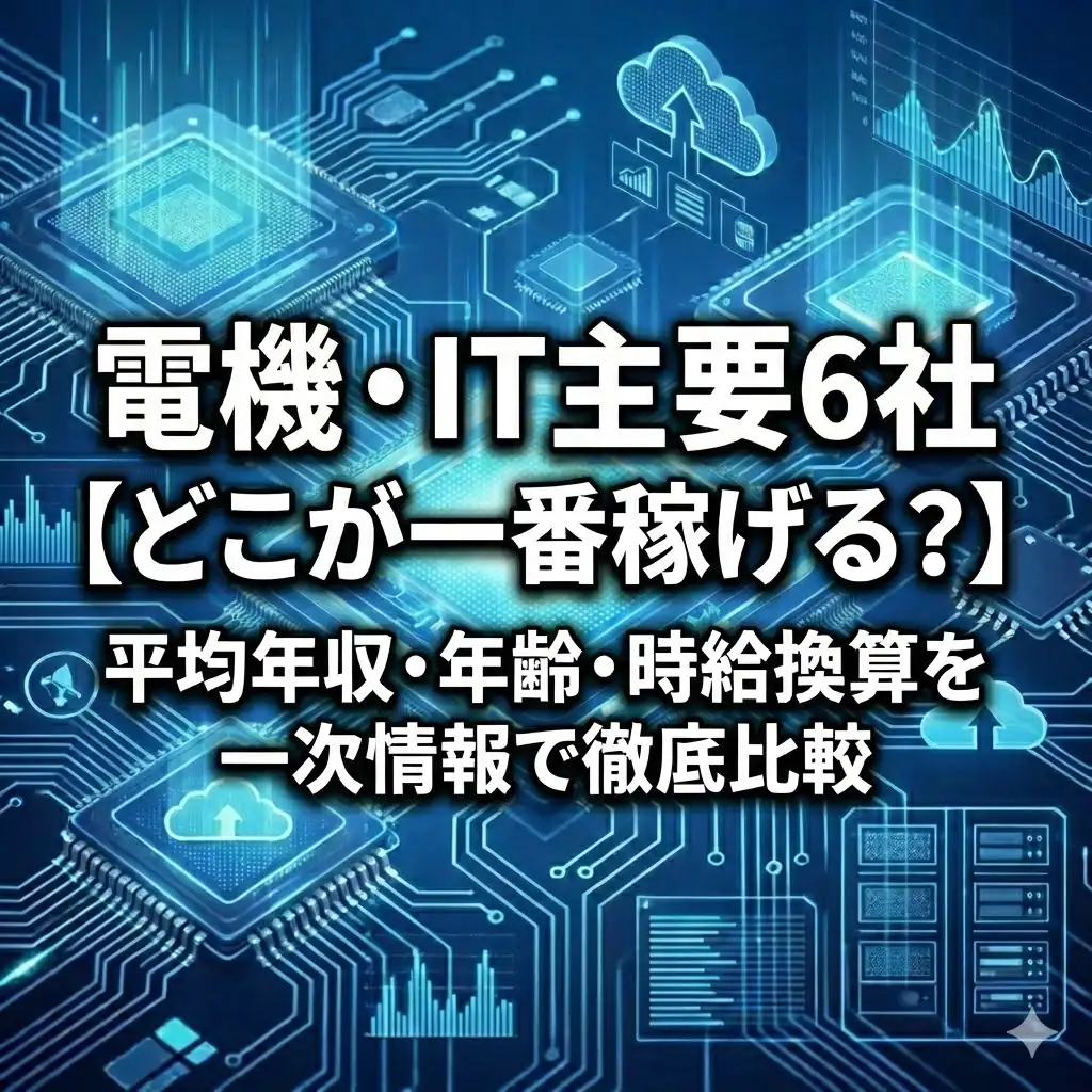 【年収ランキング】電機・IT業界は「1000万円」が標準に?全産業平均を圧倒する給与実態