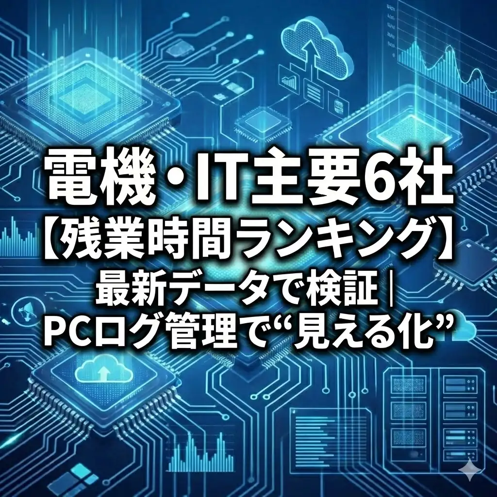 【残業時間比較】電機・IT業界は激務?全産業平均17.3時間との差と「隠れ残業」撲滅の実態